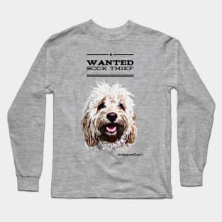 Cockapoo / Doodle Dog Sock Thief Long Sleeve T-Shirt